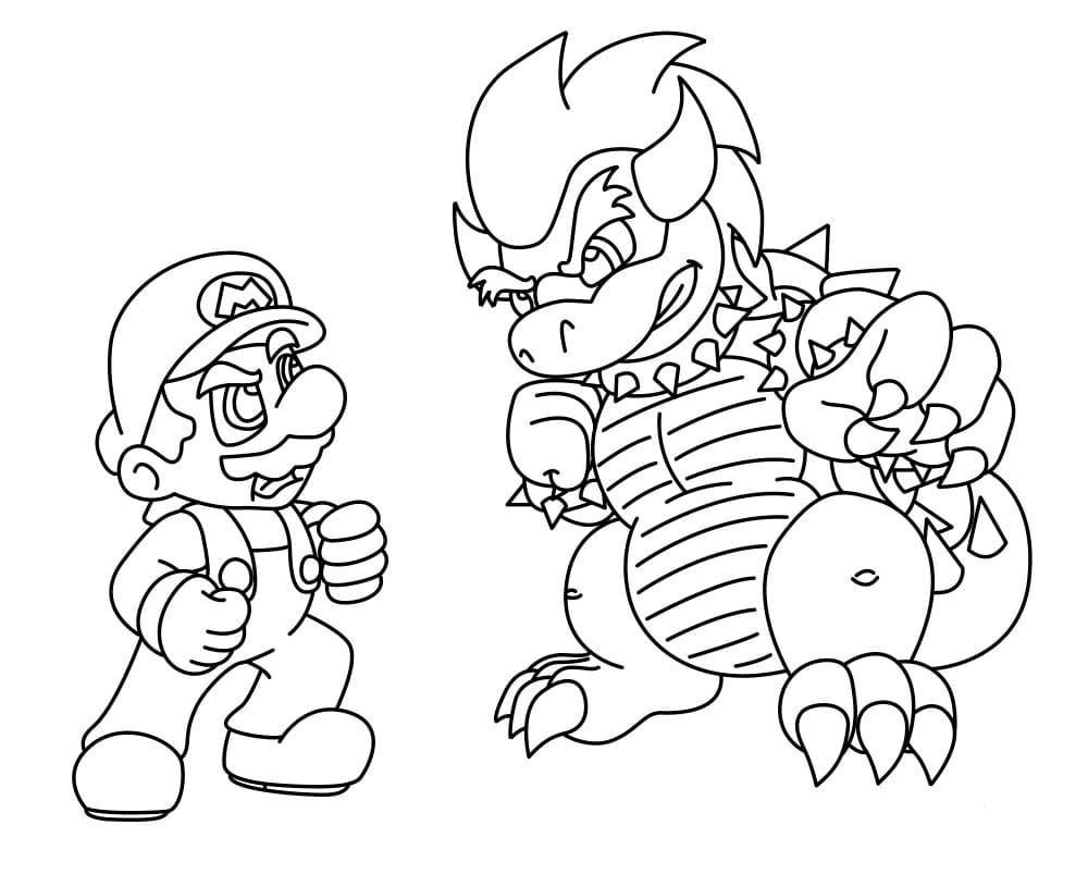 Dibujos para colorear e imprimir Super Mario Bros