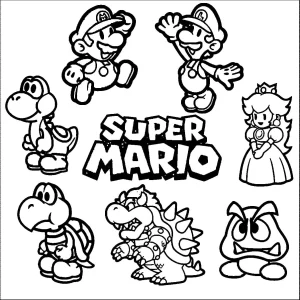 Super Mario Bros coloring pages 6