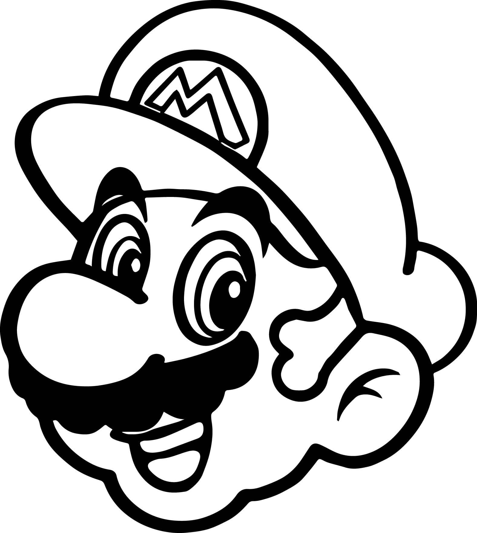 Dibujos para colorear e imprimir Super Mario Bros