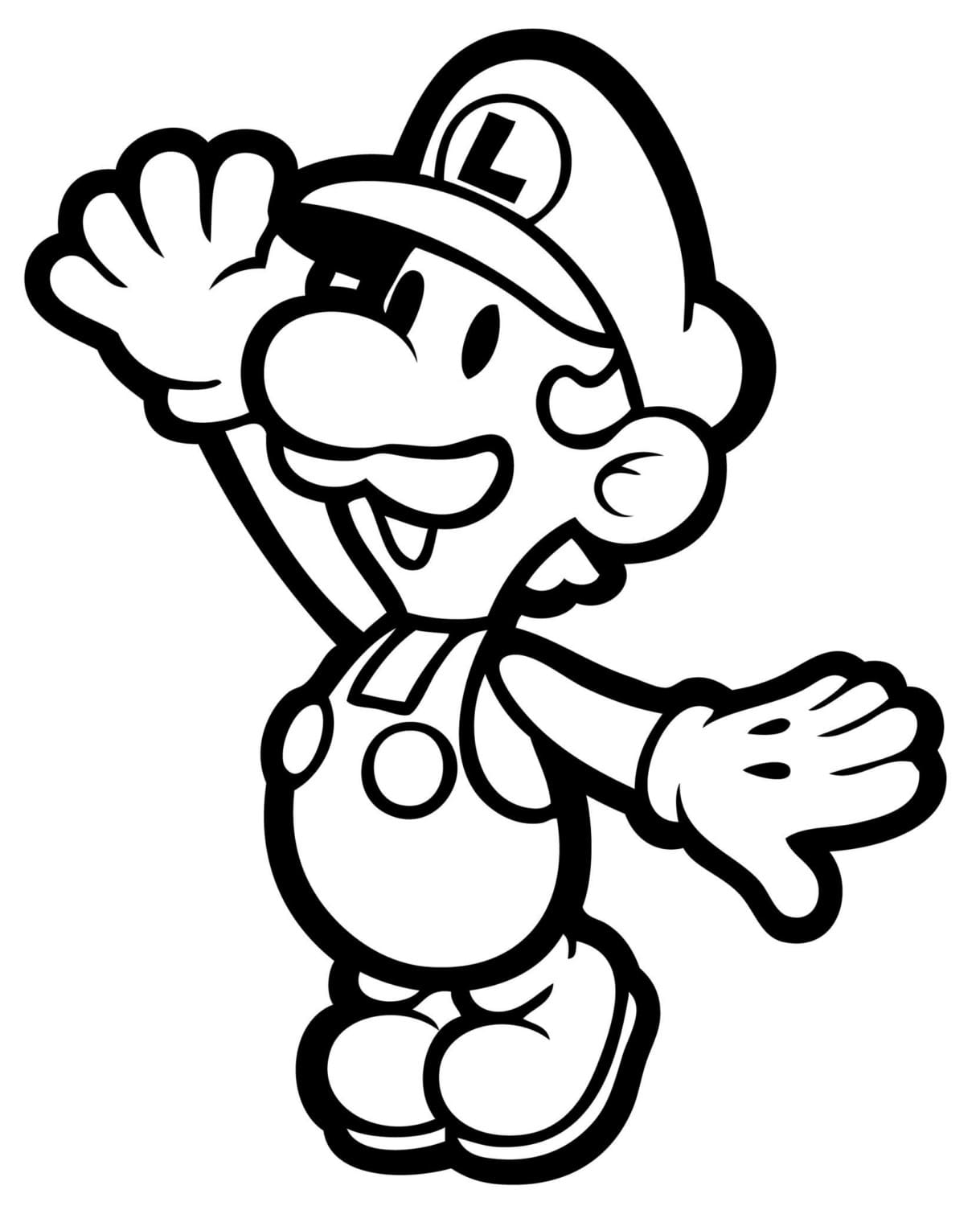 Dibujos para colorear e imprimir Super Mario Bros