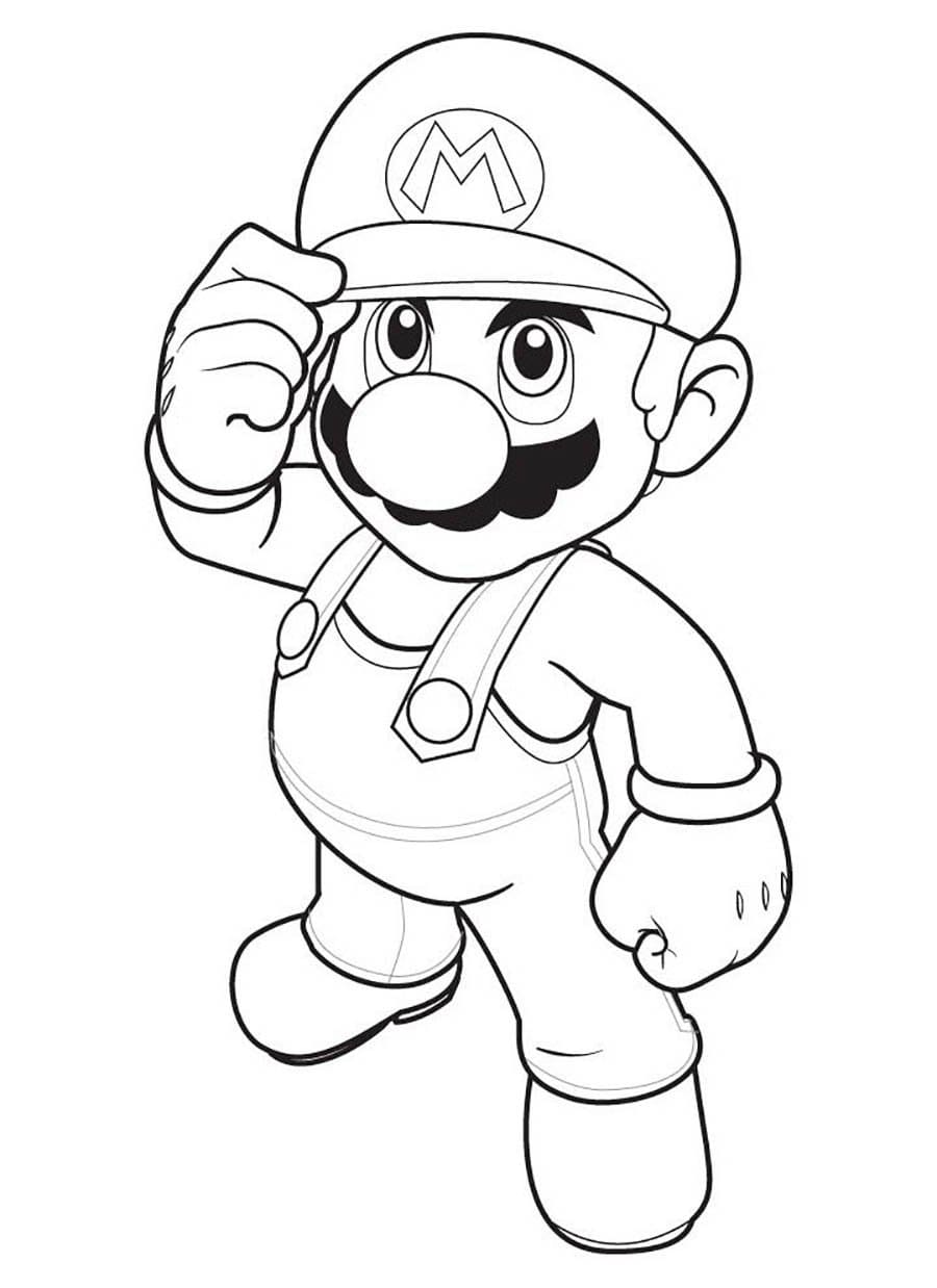 Dibujos para colorear e imprimir Super Mario Bros