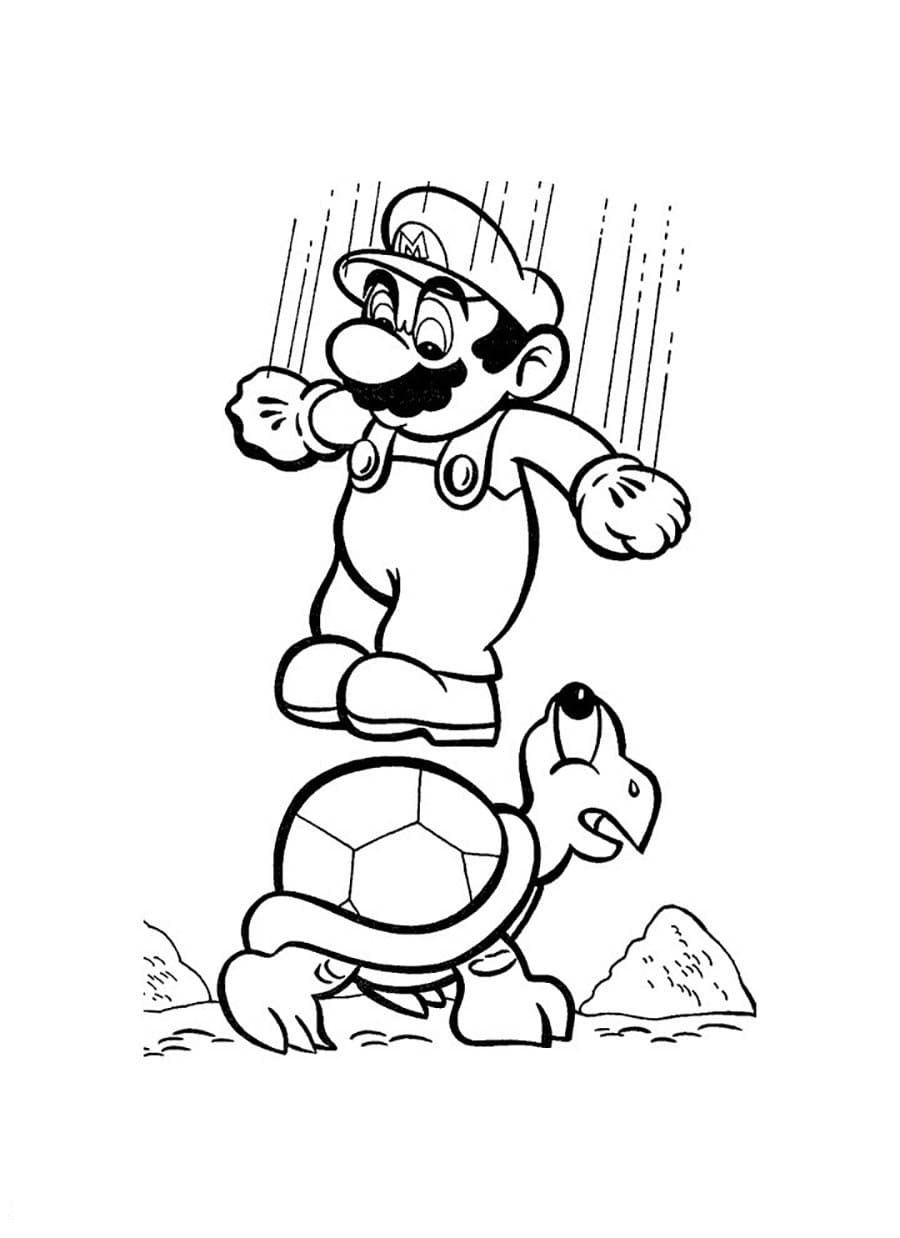 Dibujos para colorear e imprimir Super Mario Bros