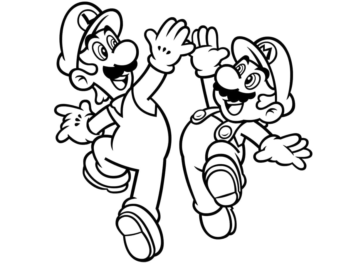 Dibujos para colorear e imprimir Super Mario Bros