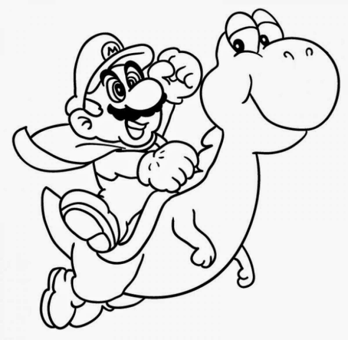 Dibujos para colorear e imprimir Super Mario Bros