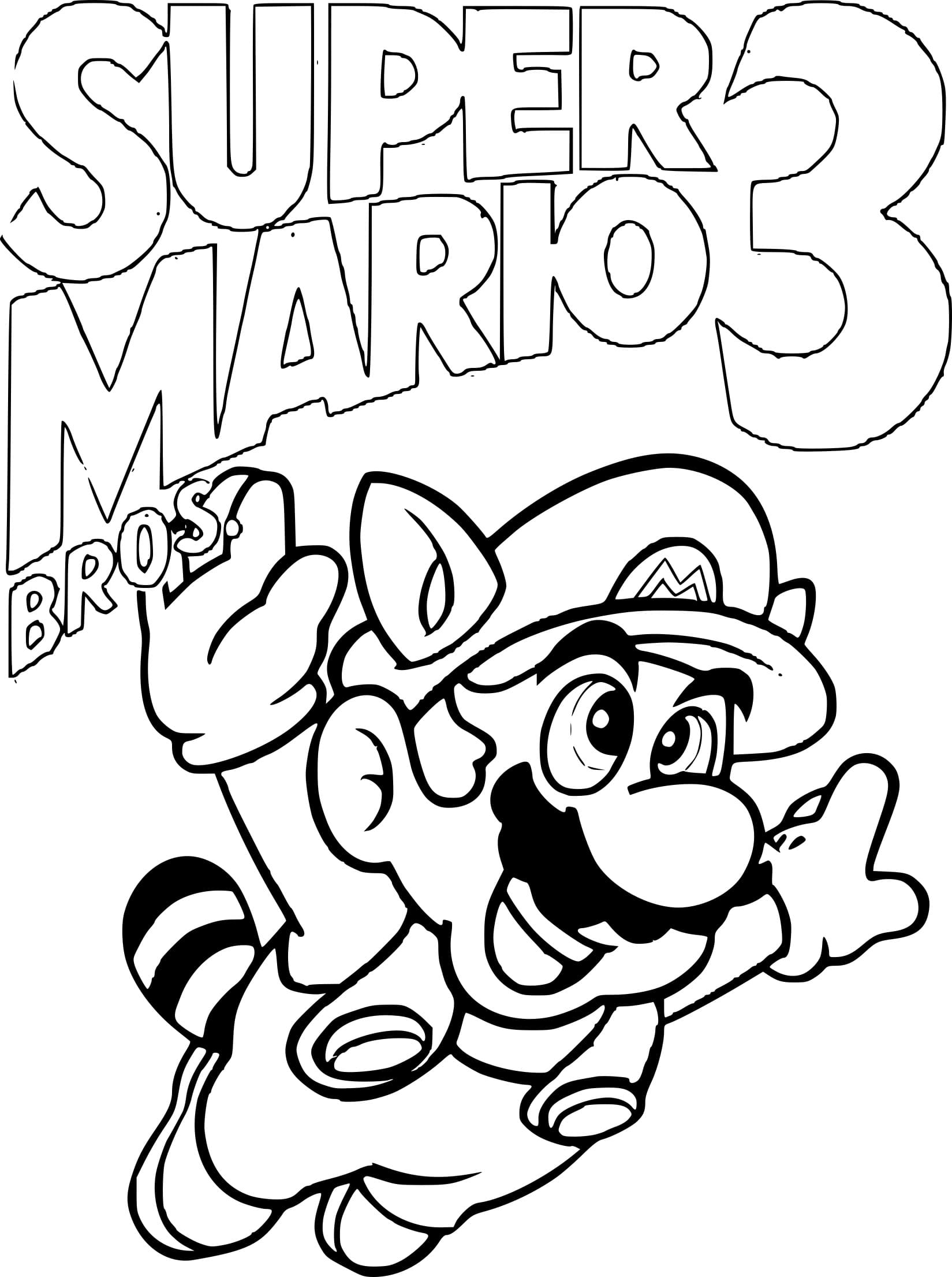 Dibujos para colorear e imprimir Super Mario Bros