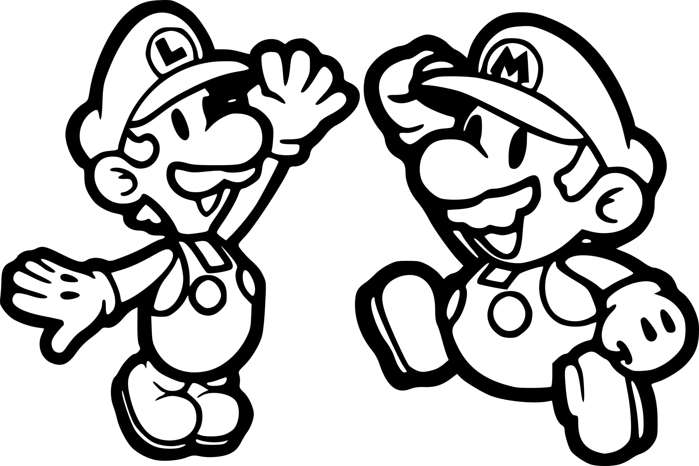 Dibujos para colorear e imprimir Super Mario Bros