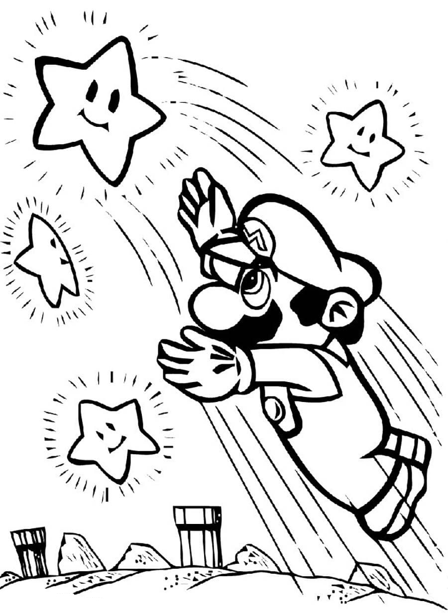 Dibujos para colorear e imprimir Super Mario Bros