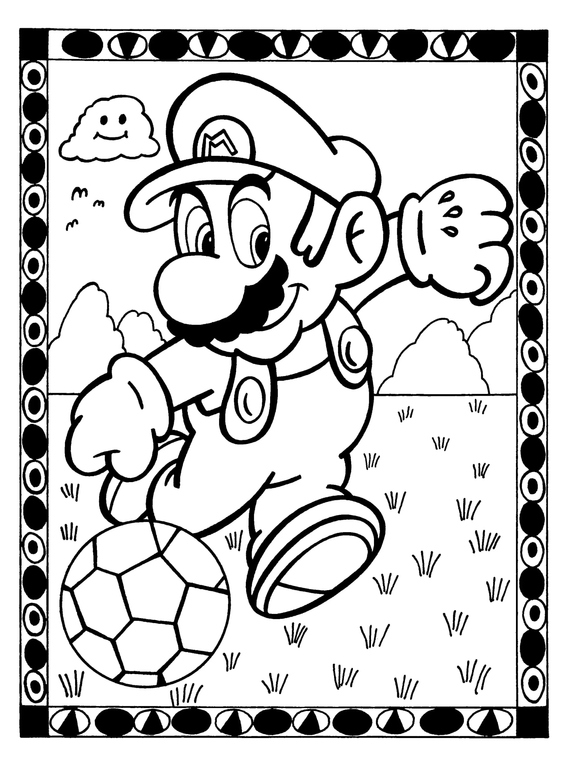 Dibujos para colorear e imprimir Super Mario Bros