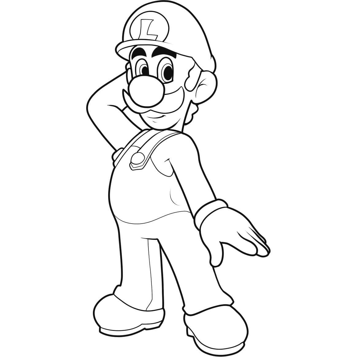 Dibujos para colorear e imprimir Super Mario Bros