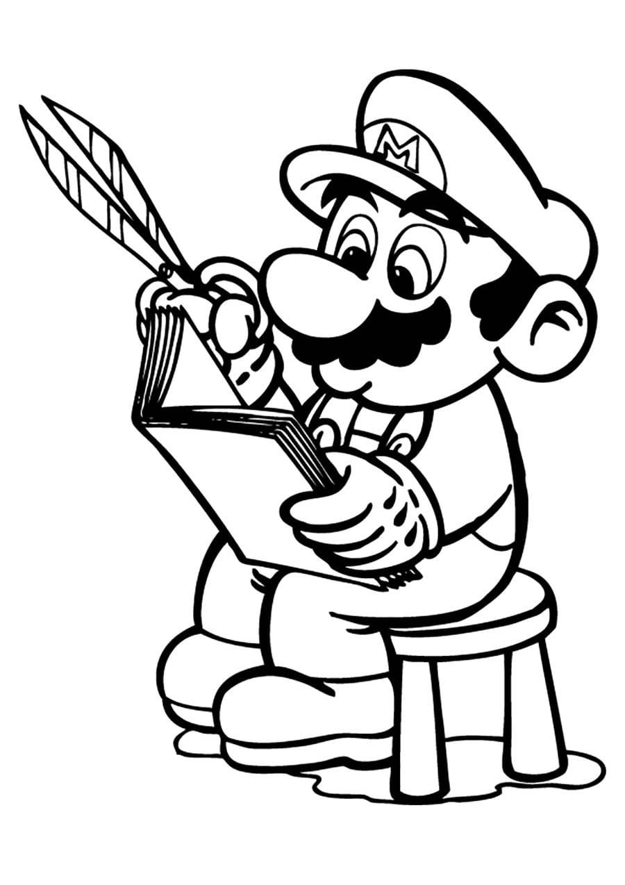 Dibujos para colorear e imprimir Super Mario Bros