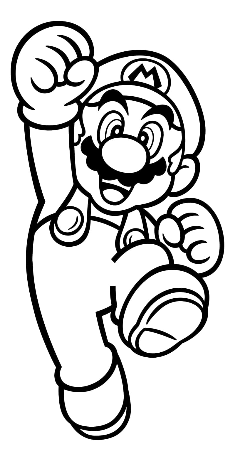 Dibujos para colorear e imprimir Super Mario Bros