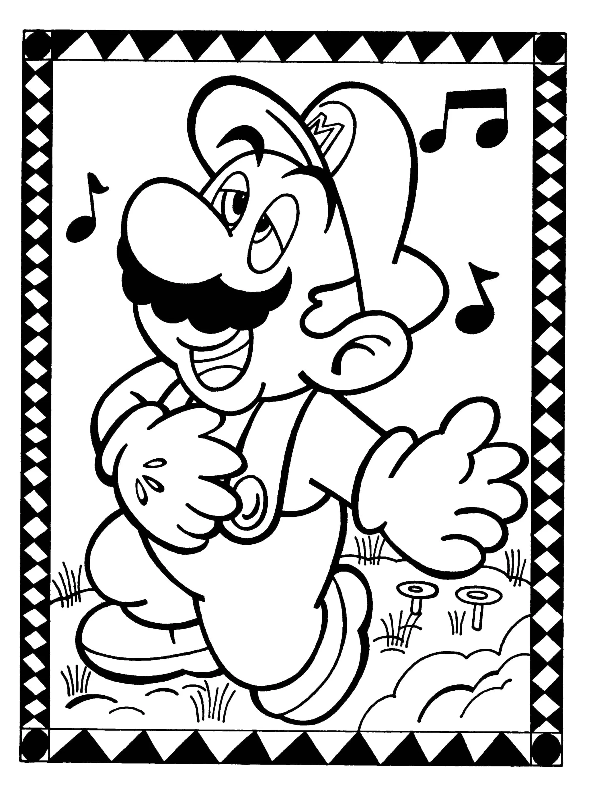 Dibujos para colorear e imprimir Super Mario Bros