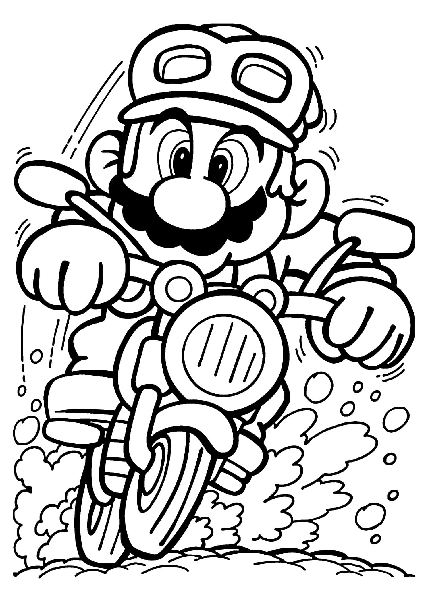 Dibujos para colorear e imprimir Super Mario Bros