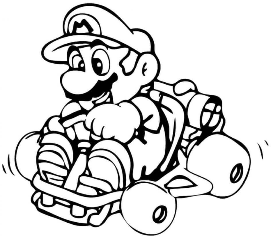 Dibujos para colorear e imprimir Super Mario Bros