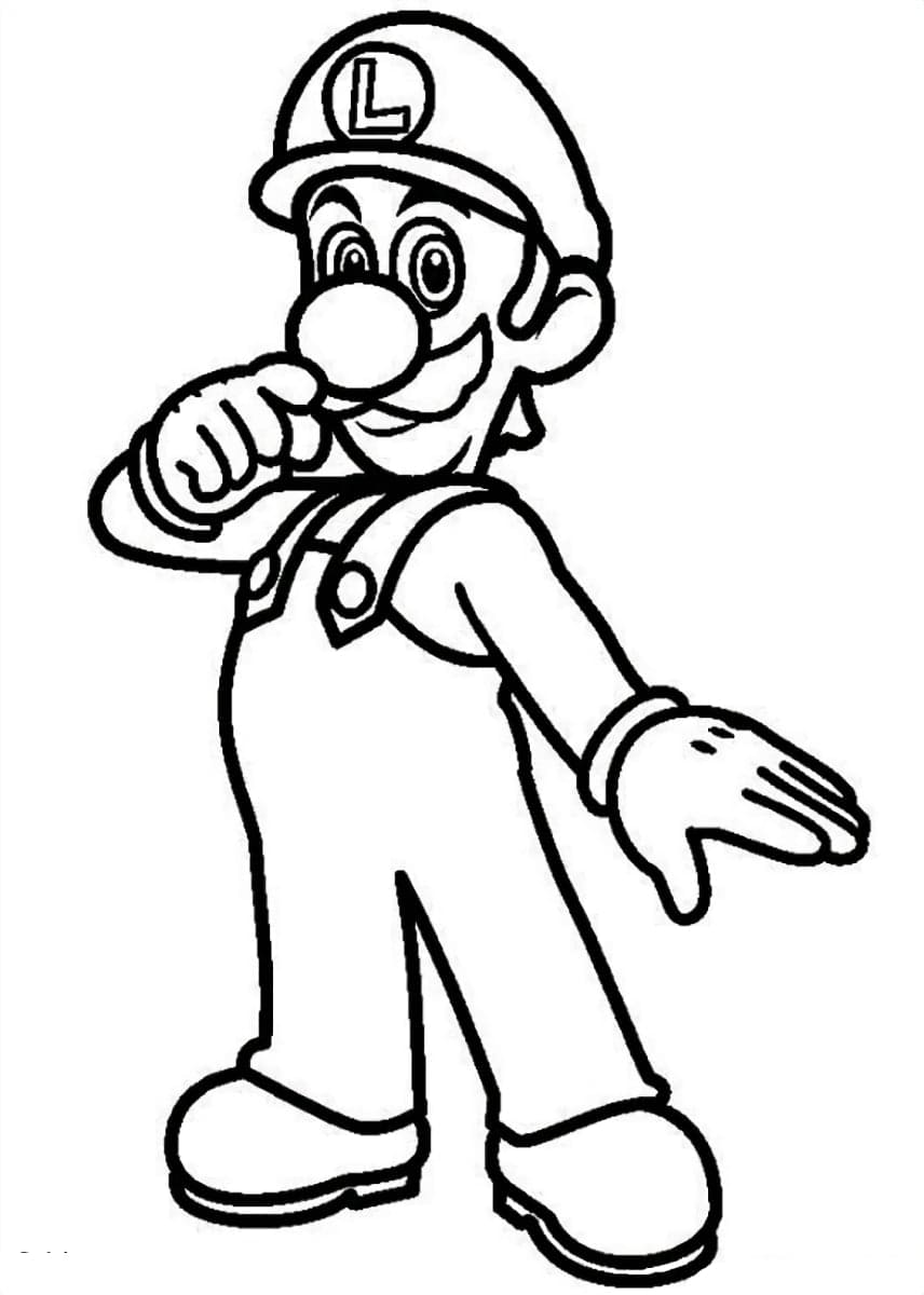 Dibujos para colorear e imprimir Super Mario Bros