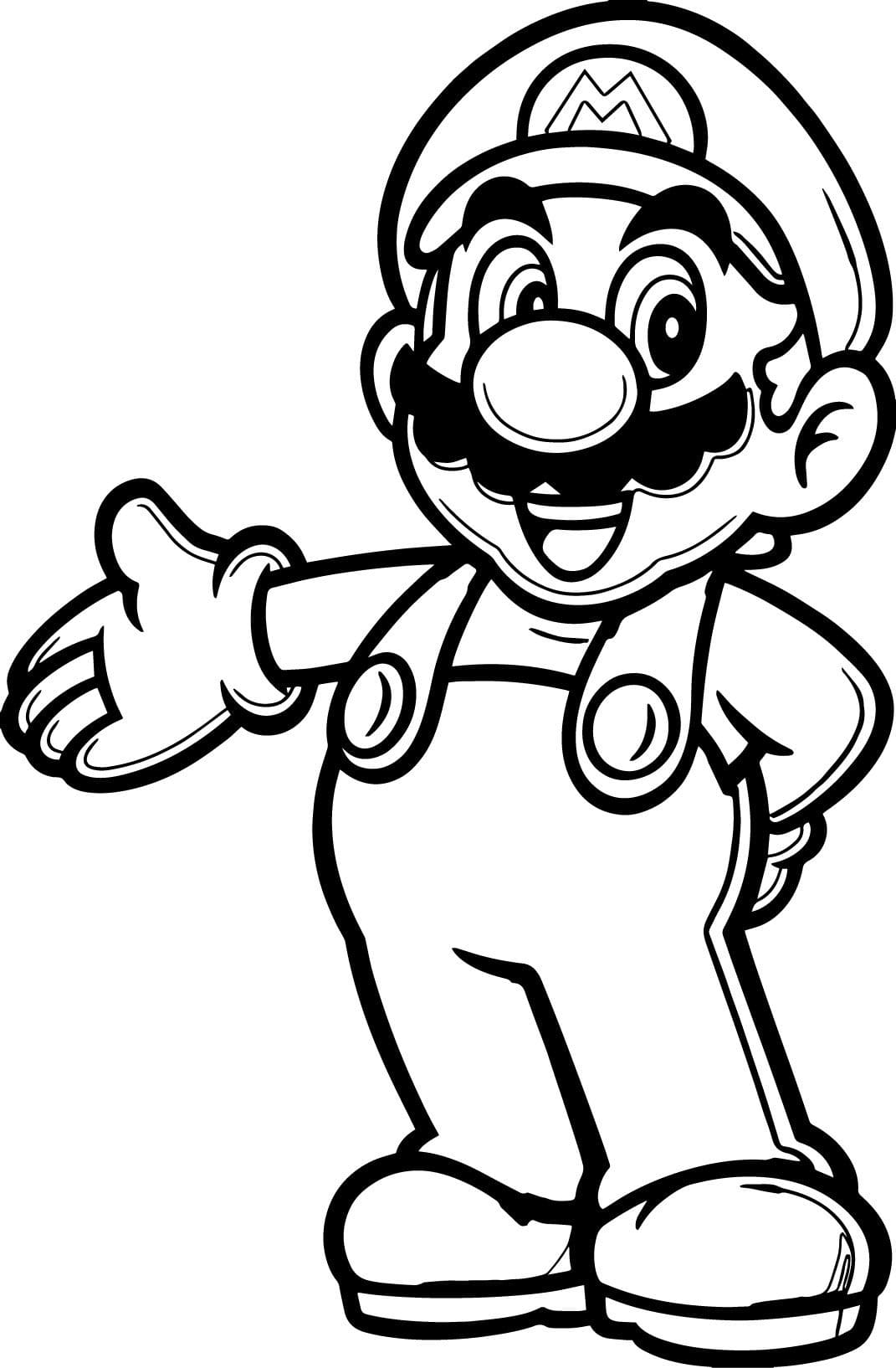 Dibujos para colorear e imprimir Super Mario Bros