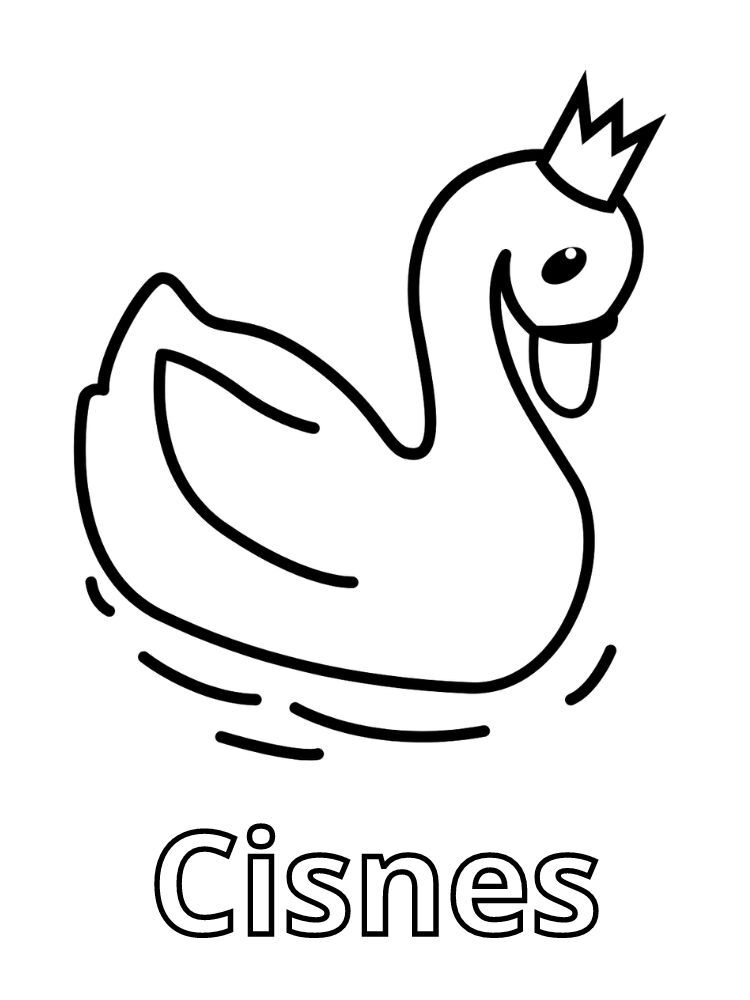 Dibujos para colorear e imprimir Swan