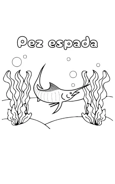 Dibujos para colorear e imprimir Swordfish