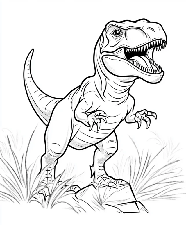 Dibujos para colorear e imprimir T Rex Dinosaur