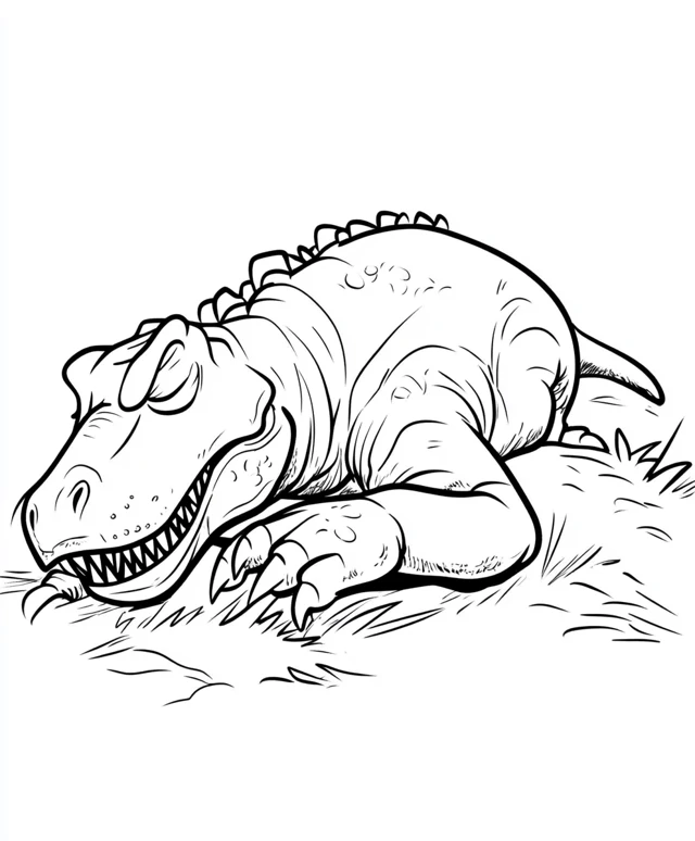 Dibujos para colorear e imprimir T Rex Dinosaur