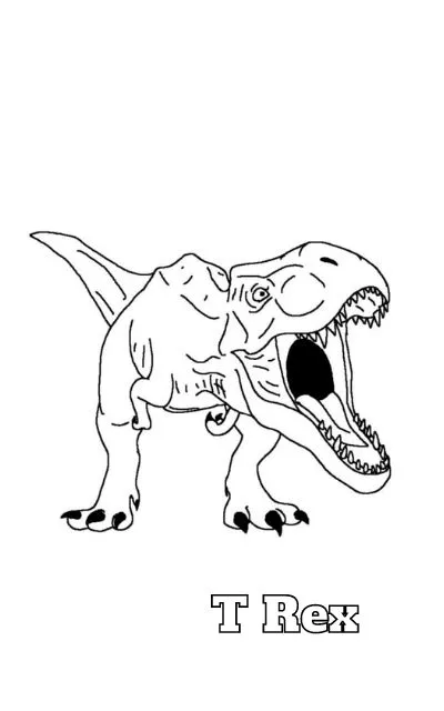 Dibujos para colorear e imprimir T Rex Dinosaur