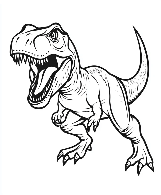 Dibujos para colorear e imprimir T Rex Dinosaur