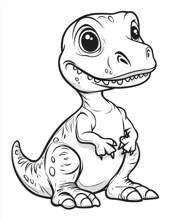 Dibujos para colorear e imprimir T Rex Dinosaur