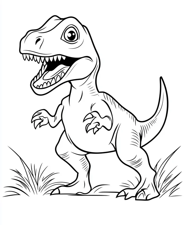 Dibujos para colorear e imprimir T Rex Dinosaur