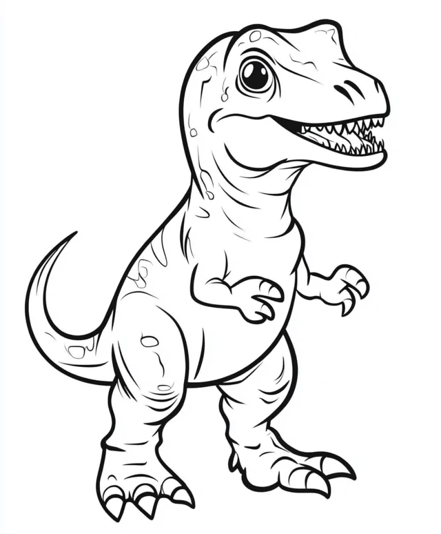 Dibujos para colorear e imprimir T Rex Dinosaur