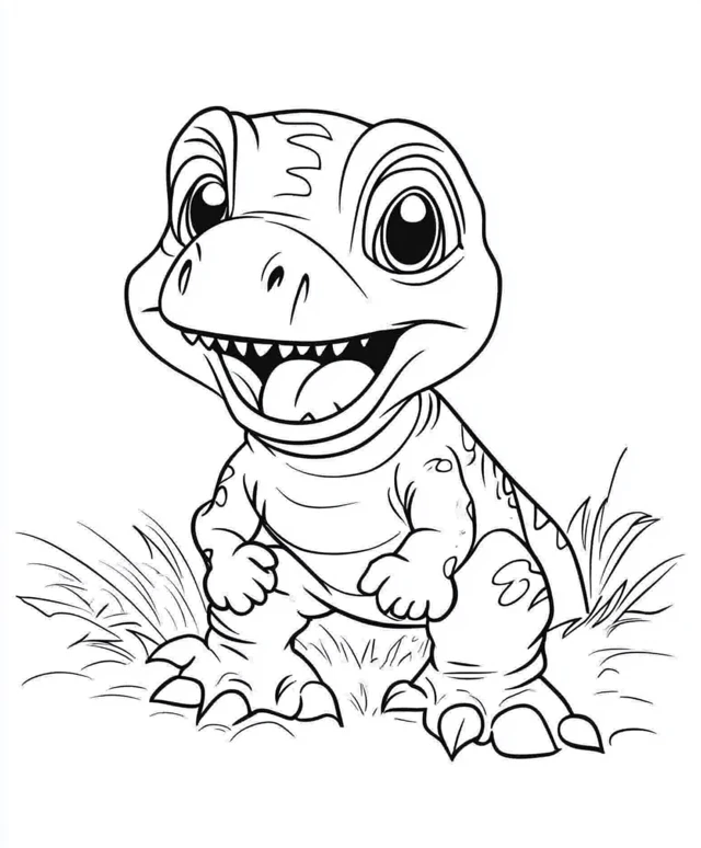 Dibujos para colorear e imprimir T Rex Dinosaur