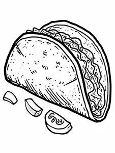 Taco coloring pages 77