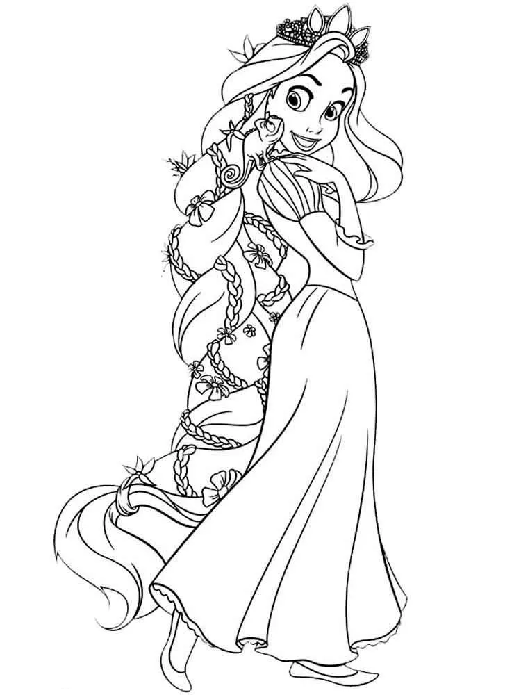 Dibujos para colorear e imprimir Tangled