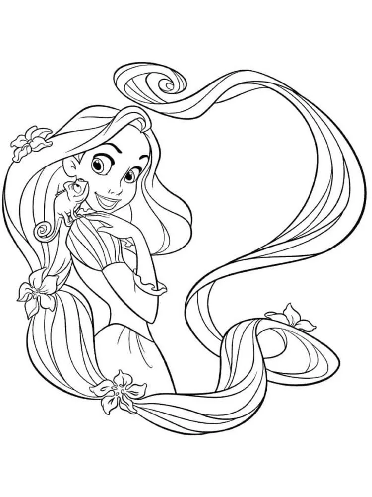 Dibujos para colorear e imprimir Tangled