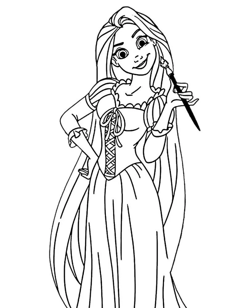 Dibujos para colorear e imprimir Tangled