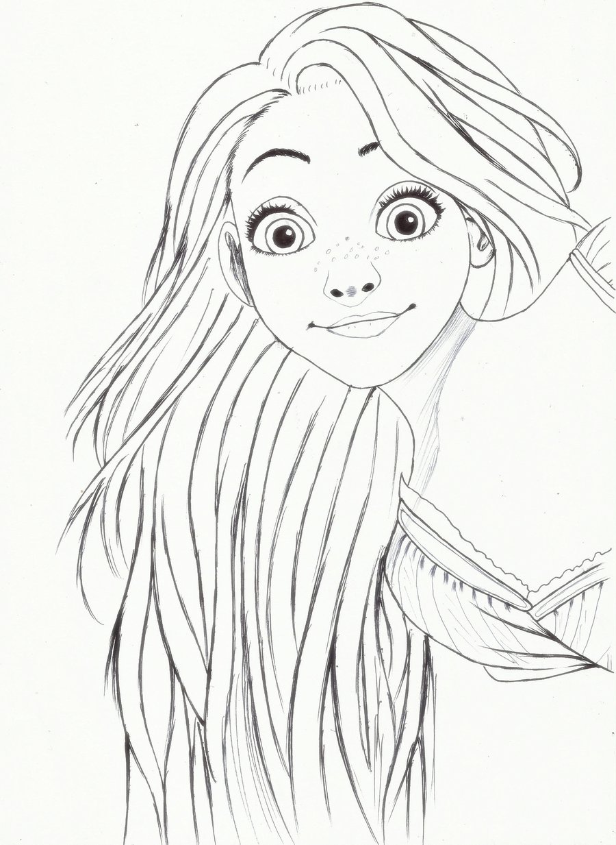 Dibujos para colorear e imprimir Tangled