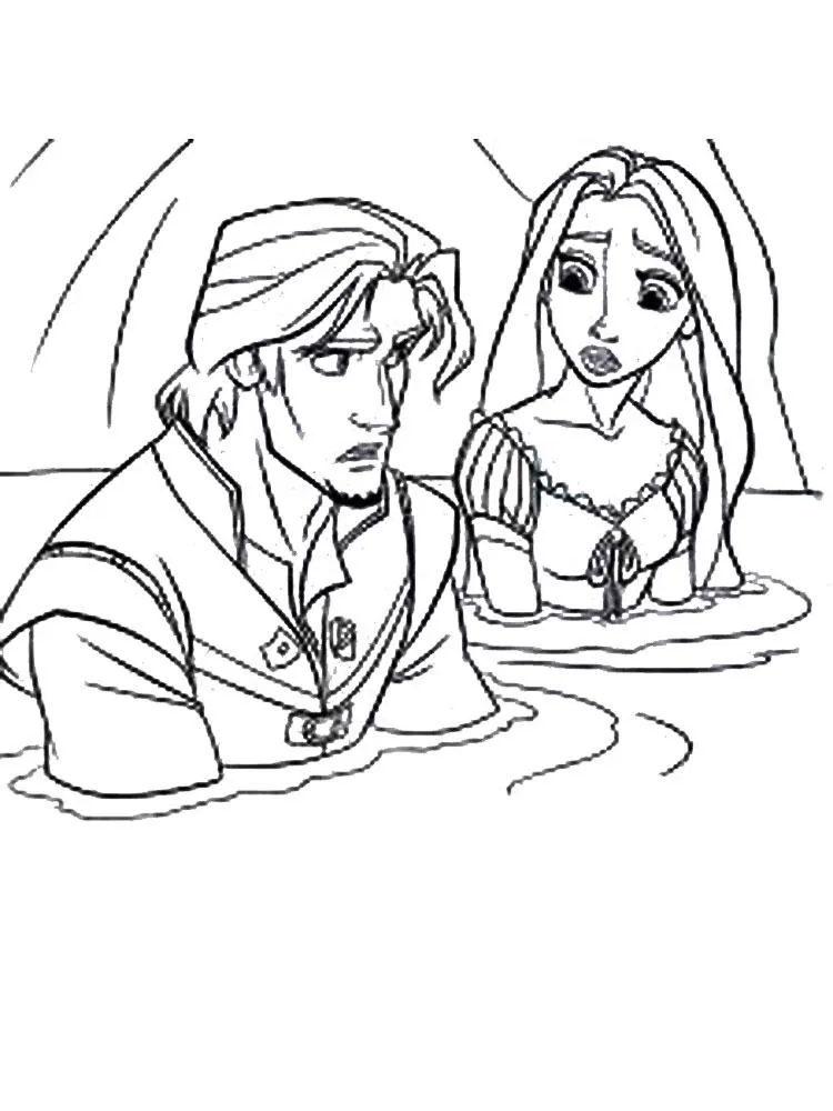 Dibujos para colorear e imprimir Tangled