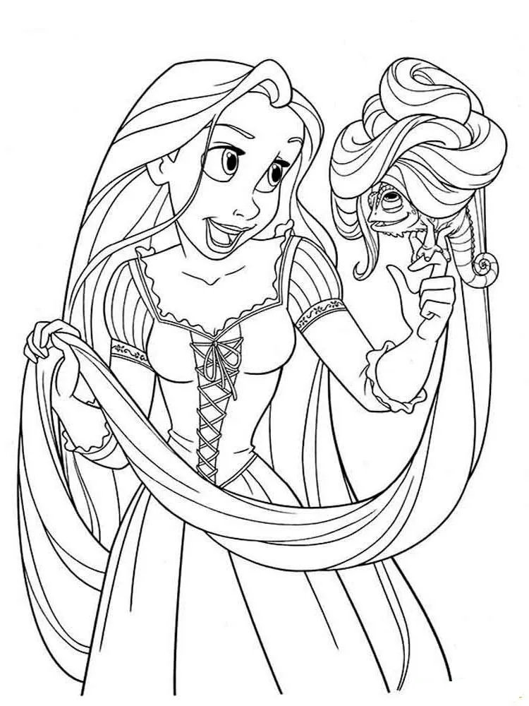 Dibujos para colorear e imprimir Tangled