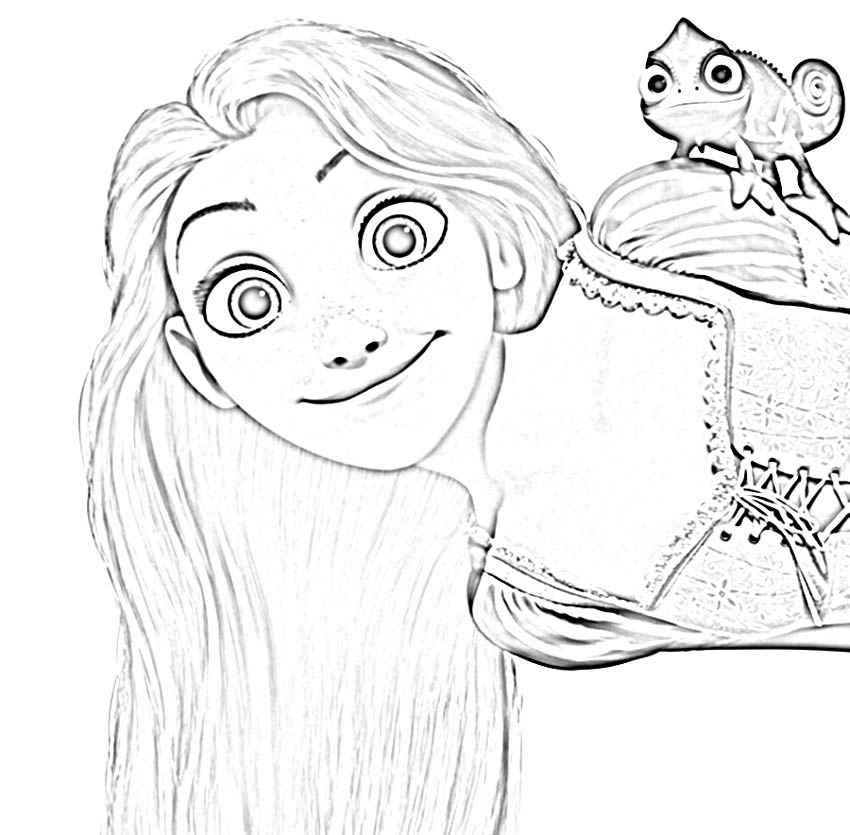 Dibujos para colorear e imprimir Tangled