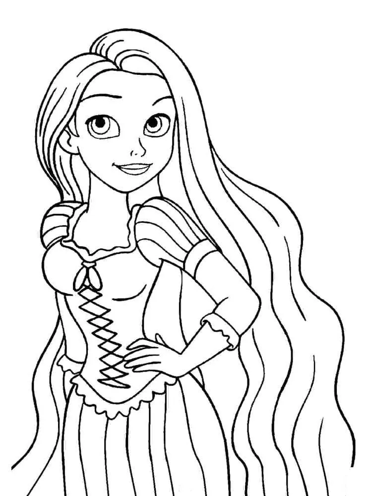 Dibujos para colorear e imprimir Tangled