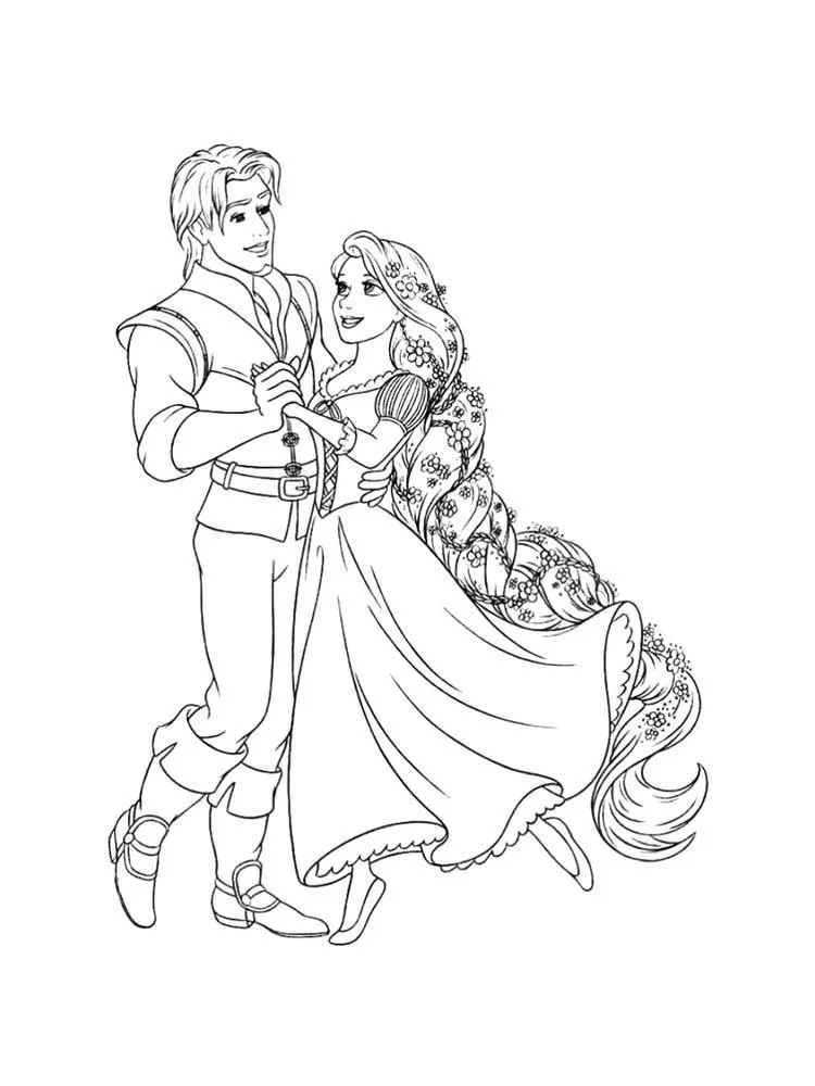 Dibujos para colorear e imprimir Tangled