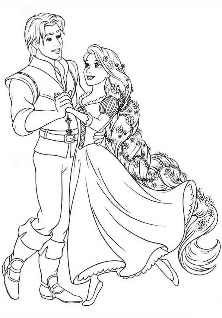 Dibujos para colorear e imprimir Tangled