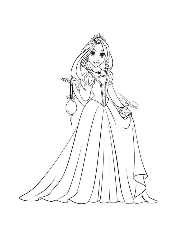 Dibujos para colorear e imprimir Tangled