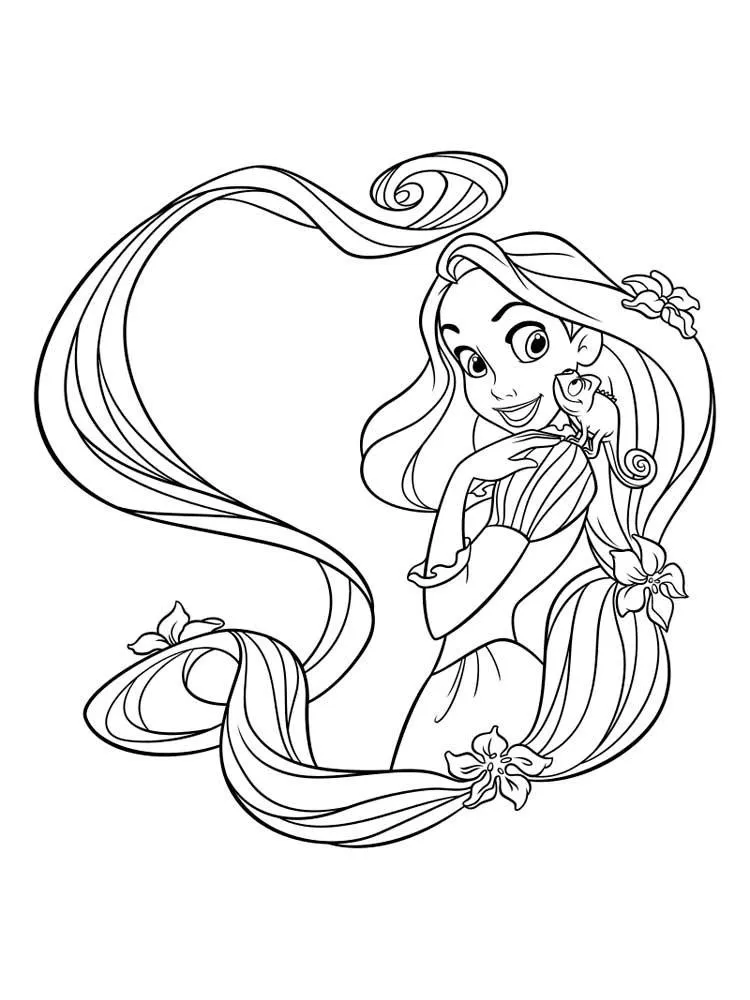 Dibujos para colorear e imprimir Tangled