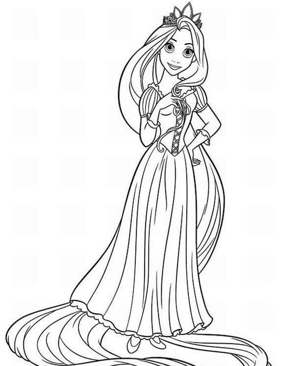 Dibujos para colorear e imprimir Tangled