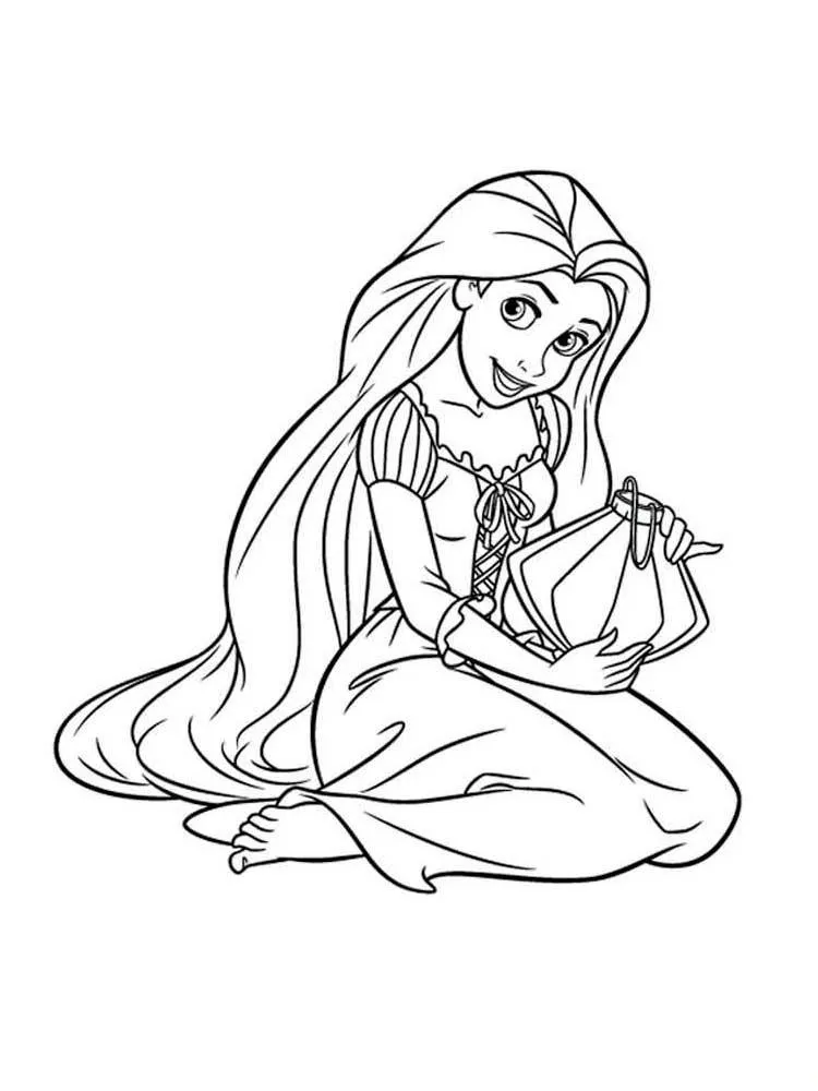 Dibujos para colorear e imprimir Tangled