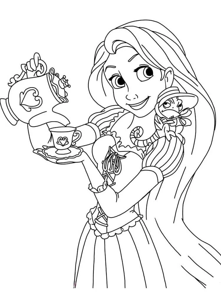 Dibujos para colorear e imprimir Tangled