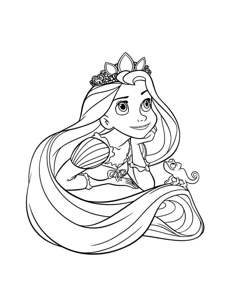 Dibujos para colorear e imprimir Tangled