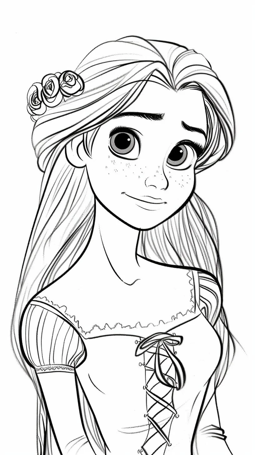 Dibujos para colorear e imprimir Tangled