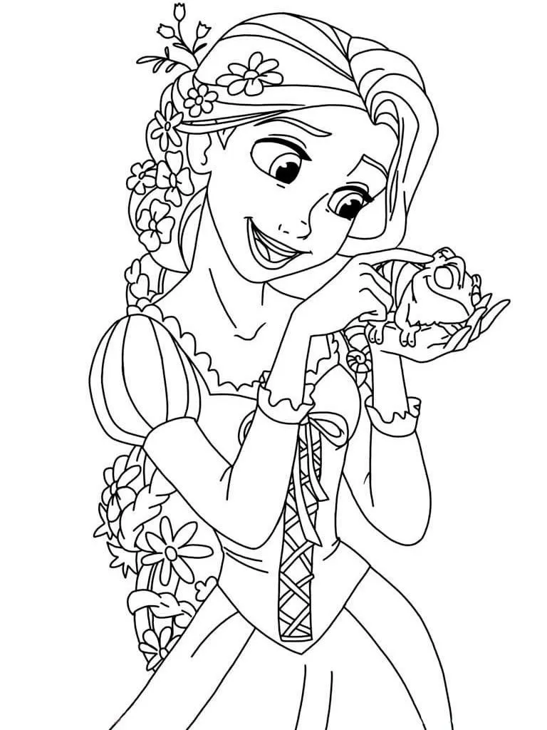 Dibujos para colorear e imprimir Tangled