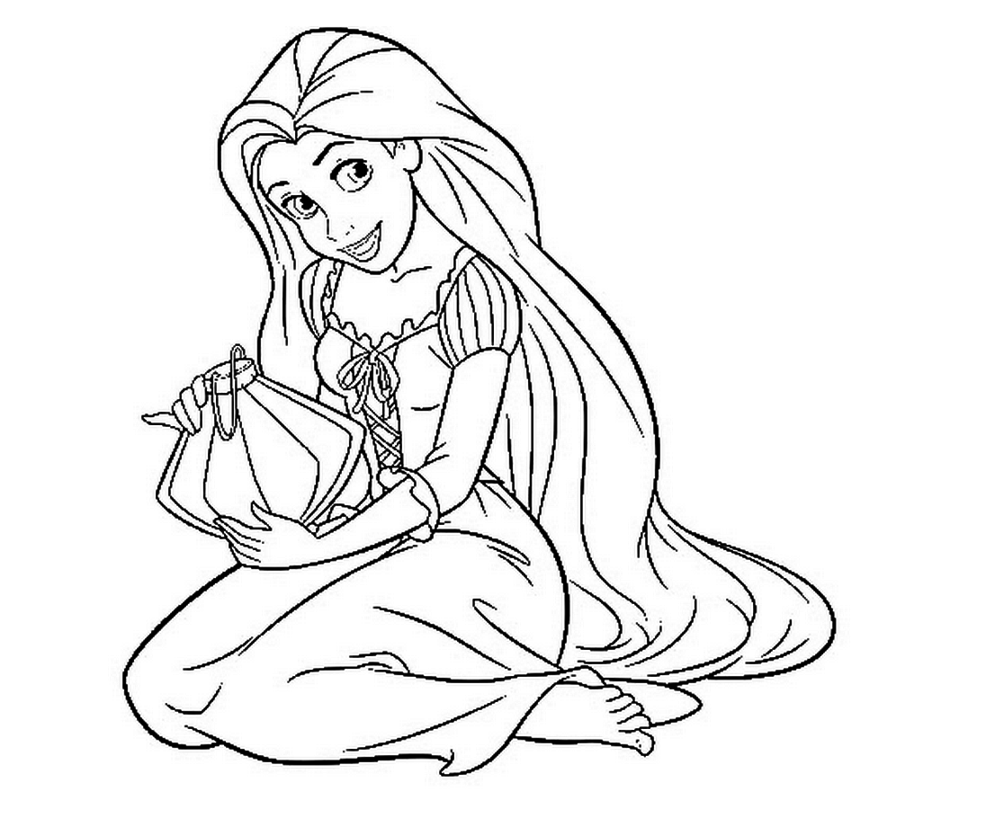 Tangled coloring pages 4